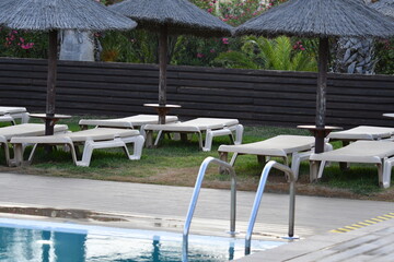 Colmo de palha, chapéu de sol, praia, areia, férias, relax, Descanso, turismo, vida, Poro Santo,...