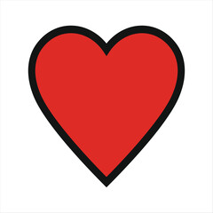 Valentine’s Day Heart Symbol – Vector Illustration