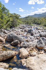 Obraz premium paisagem natural na cidade Cavalcante, Estado de Goiás, Brasil, região da chapada dos veadeiros