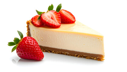 cheesecake with strawberries