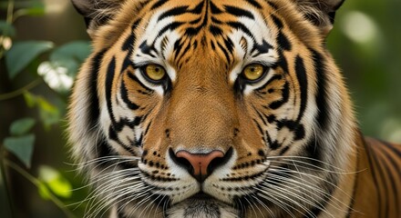 Fototapeta premium Close-up Portrait of a Majestic Tiger