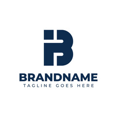 Letters IB Monogram Logo Set, suitable for any brand with BI or IB initials