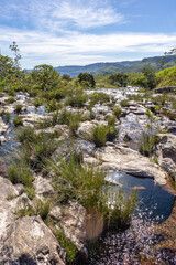 rio na cidade Cavalcante, Estado de Goiás, Brasil, região da chapada dos veadeiros