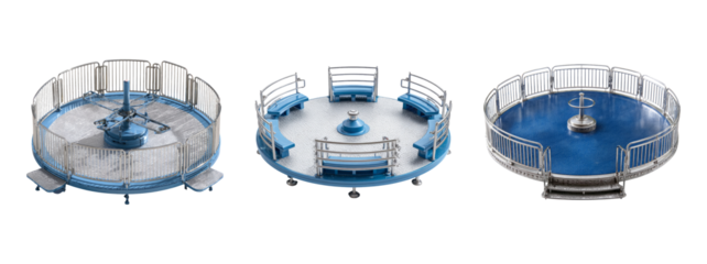 Vibrant Circular Playground Rides for Kids Adventure and Fun Experience