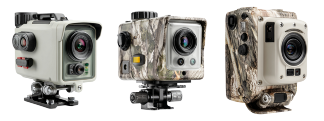 High-Quality Action Cameras in Various Designs for Outdoor Use