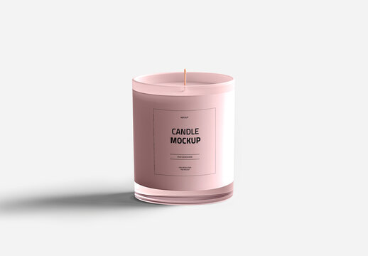 Glossy Candle Mockup