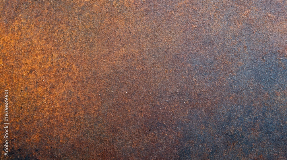 Poster abstract textured background showcasing rich hues of rust and blue, ideal for design and artistic pr