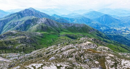 mountain landscape with mountains.
