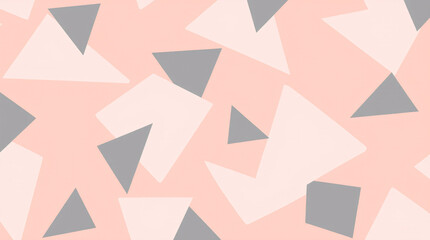 Pastel Geometric Background with Triangles