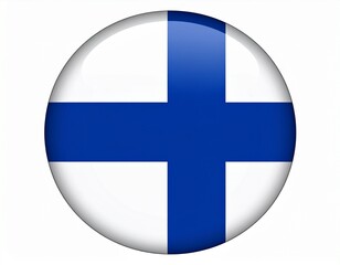 Obraz premium Finland flags with finishing