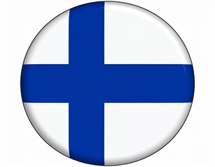 Obraz premium Finland flags with finishing