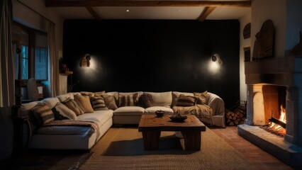 Cozy living room with fireplace (3)