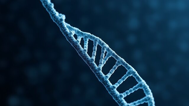 A DNA helix woven from mathematical formulas, entwining all known life within its spiral.