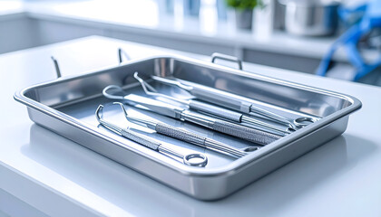 dental instruments in a dental clinic