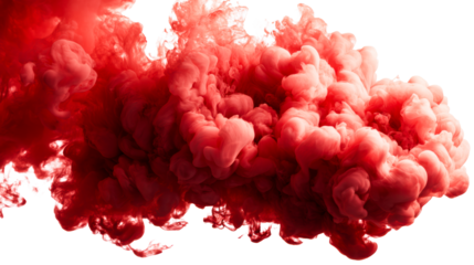 Dynamic crimson fluid splash expanding in abstract formation