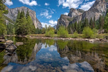 Fototapeta premium Yosemite Valley Reflection