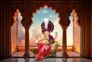 Ganesh Chaturthi Idol Framed Ornate