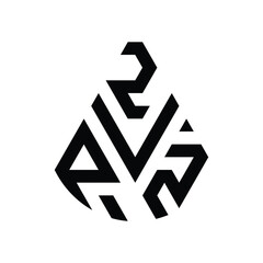 Abstract geometric black white vector