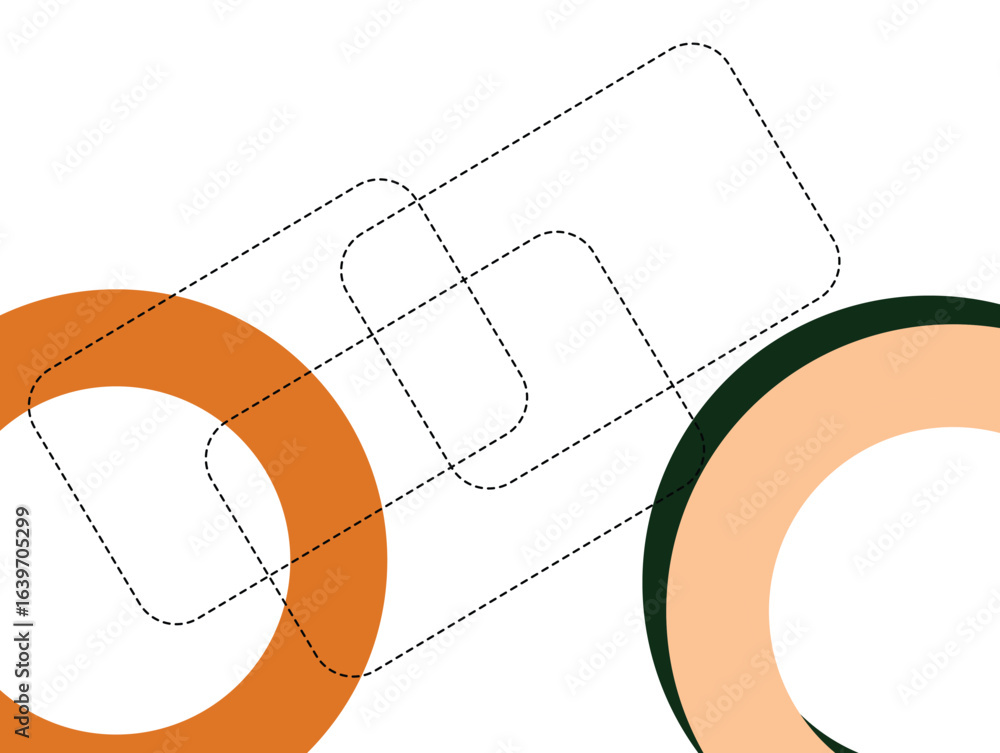Poster abstract gradient background with circle shapes on it
