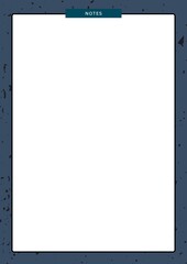 A4-size notebook page 

