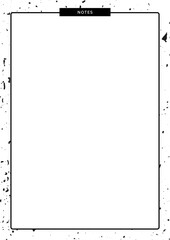 A4-size notebook page 

