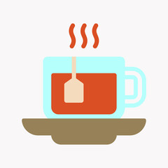 Fototapeta premium TEA FLAT