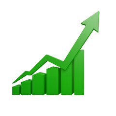 Elevate Your Success Green Arrow Illustrating Growth and Business Concepts 