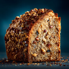 Cross-Section of Ancient Grains Bread