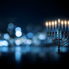 Blurred Blue Light Background