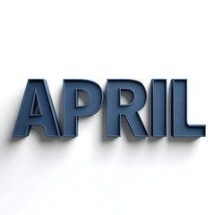 April Month Text