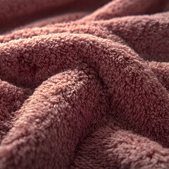 Macro close-up of Turkish towel cotton loop texture