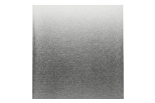 Brushed steel metal background with a shiny silver gradient isolated on a transparent background