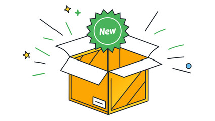 New product launch announcement vector illustration for marketing and promotion campaign offer design