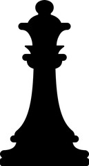 Image displays silhouette icon of a chess pieces, including the king, queen, rook, bishop, knight, and pawn. symbolizing strategic thinking and decision making in business planning. Editable stroke