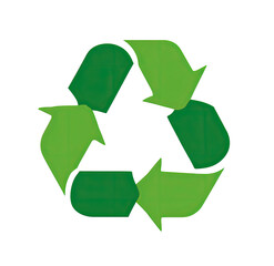 Obraz premium Green circular recycling symbol (2)