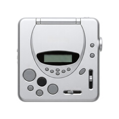 Retro portable cd player for music, a vintage 90s gadget