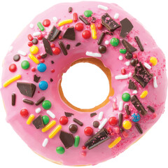 chocolate cake with sprinkles