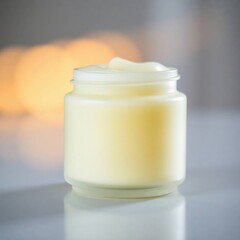 Creamy Moisturizer Jar Closeup.