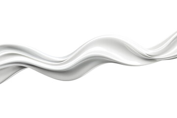 Milk splash wave isolated on white background