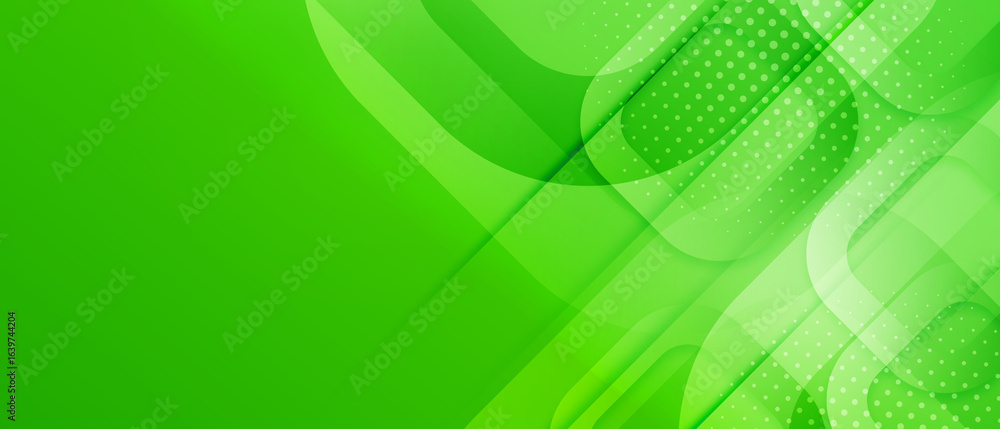 Poster abstract lines pattern technology on green gradients background