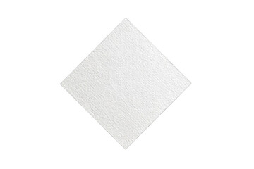 Blank, white diamond shape, textured surface