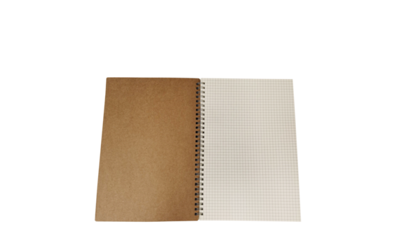 A blank notebook with lines and squares PNG transparent.