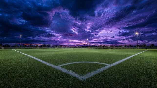 Night soccer stadium under floodlights, soccer stadium at night with bright lights, soccer stadium at night for sports photography	
 - Powered by Adobe