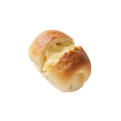 Fresh Baked Cream Filled Roll on White