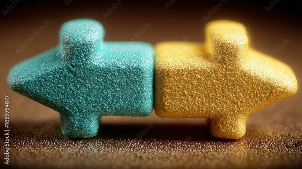 Poster two small toy animals displayed together suggesting playfulness and simplicity in learning and execu