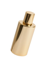 Golden Perfume Bottle - Luxury Fragrance on White
