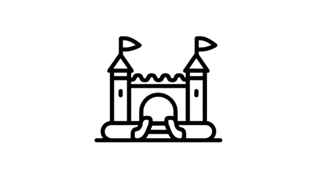 Abstract graphic of musical instruments.  Silhouette of drums