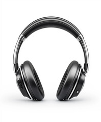 Headphones over-ear design, isolated on white background