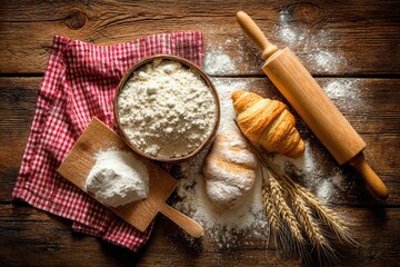 Rustic bakery still life