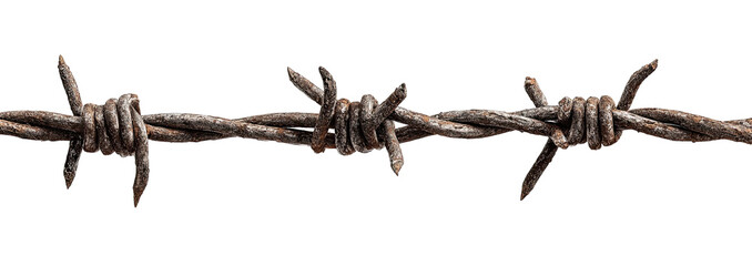 Rusty barbed wire